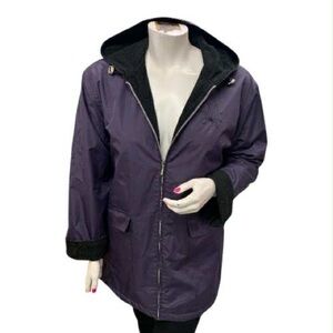 Caroll Reed Hooded Raincoat Size L